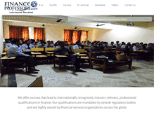 Tablet Screenshot of financeprofessors.com